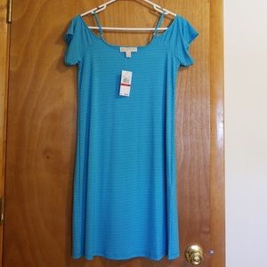 NWT Michael Kors Cold Shoulder Midi Dress